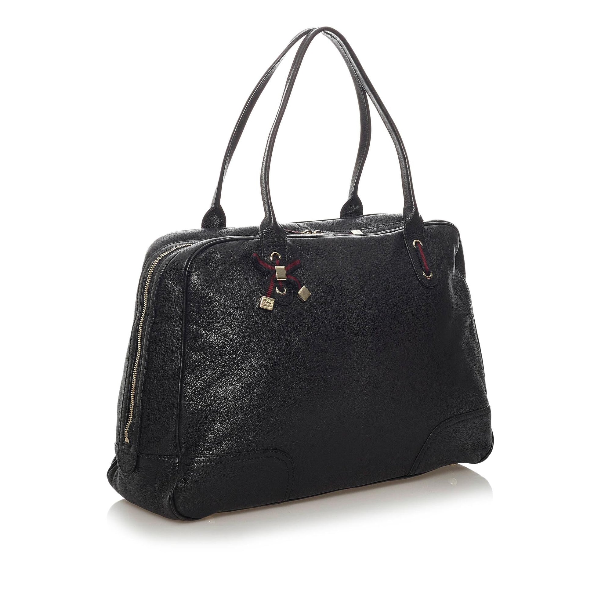 Gucci Princy Leather Tote Bag - Handbags - 2