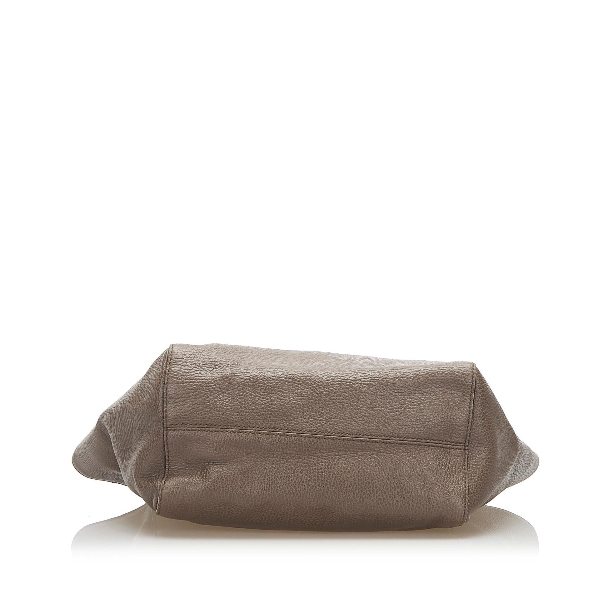 Gucci Swing Leather Tote Bag - Handbags - 4