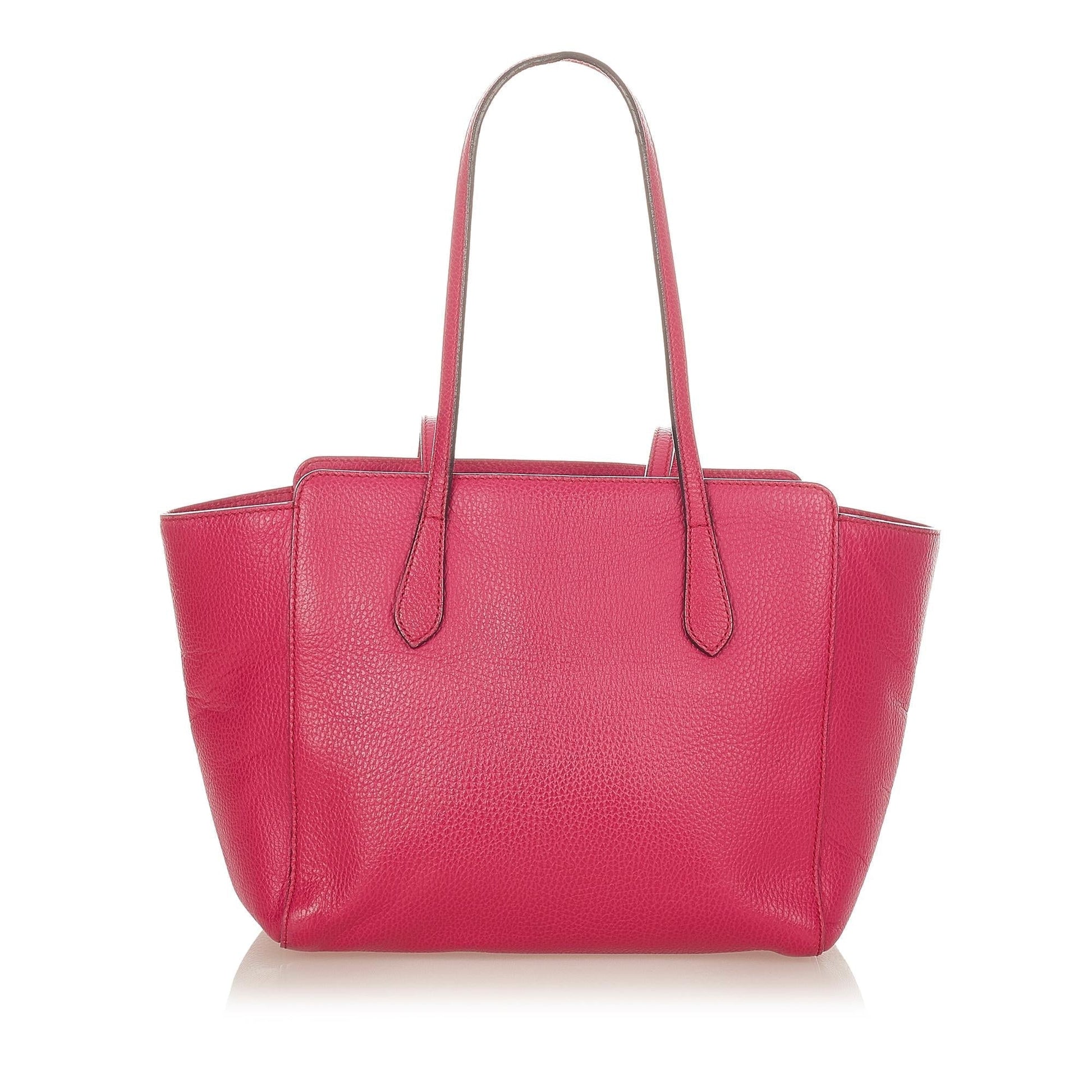 Gucci Swing Leather Tote Bag - Handbags - 3