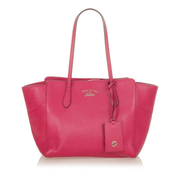 Gucci Swing Leather Tote Bag - Handbags