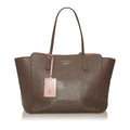 Gucci Swing Leather Tote Bag - Handbags