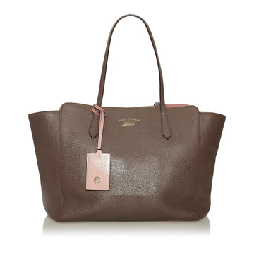 Gucci Swing Leather Tote Bag - Handbags