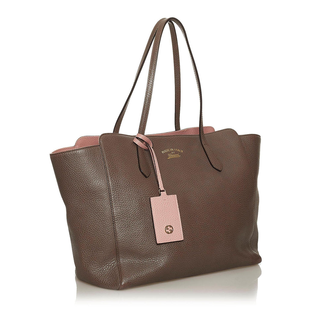 Gucci Swing Leather Tote Bag - Handbags