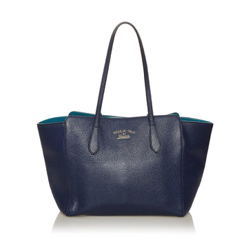 Gucci Swing Leather Tote Bag - Handbags