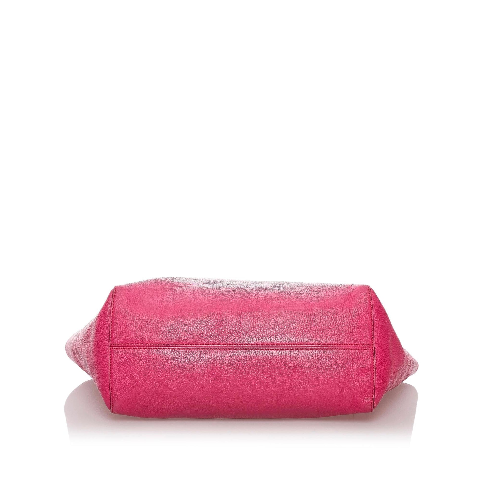 Gucci Swing Leather Tote Bag - Handbags - 4