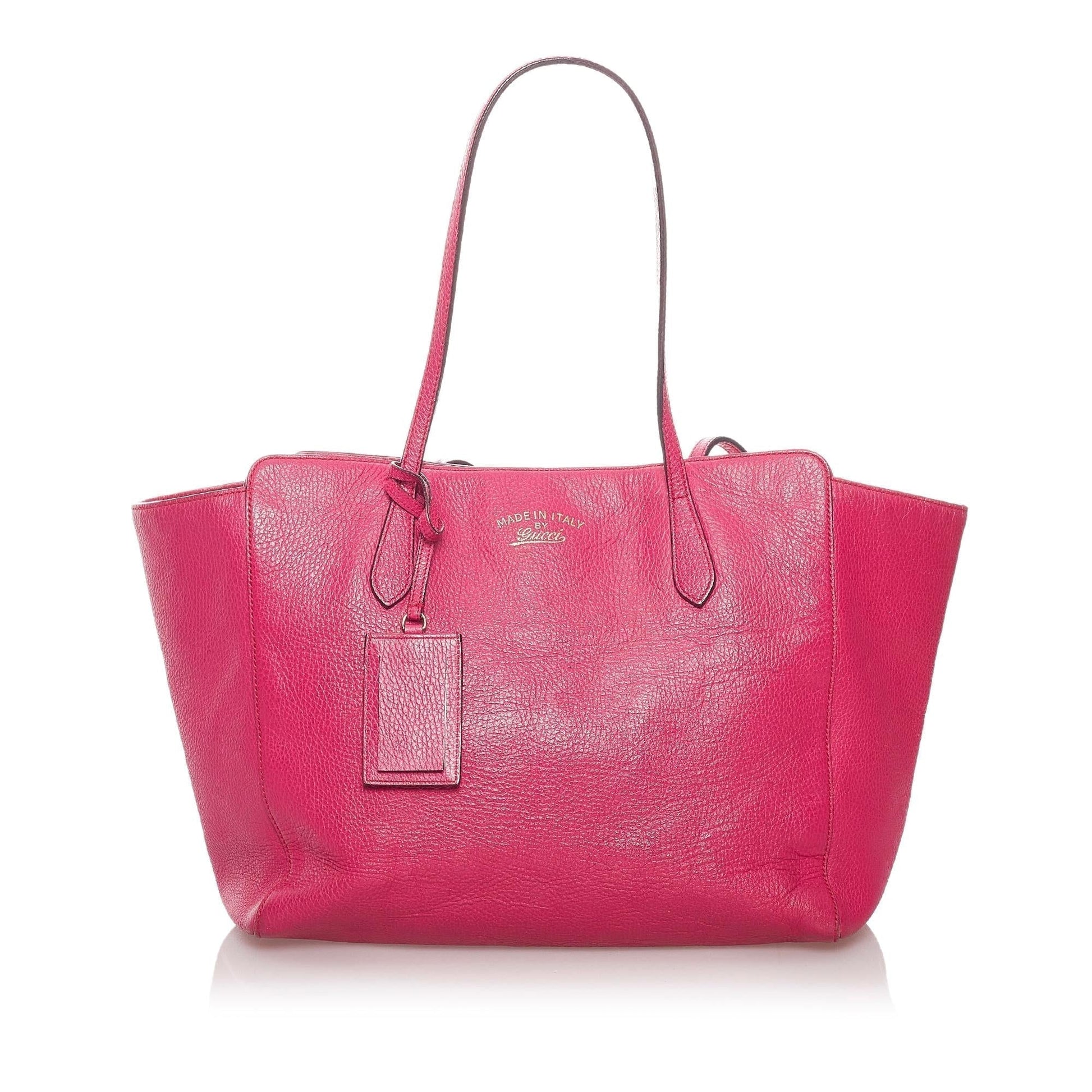 Gucci Swing Leather Tote Bag - Handbags