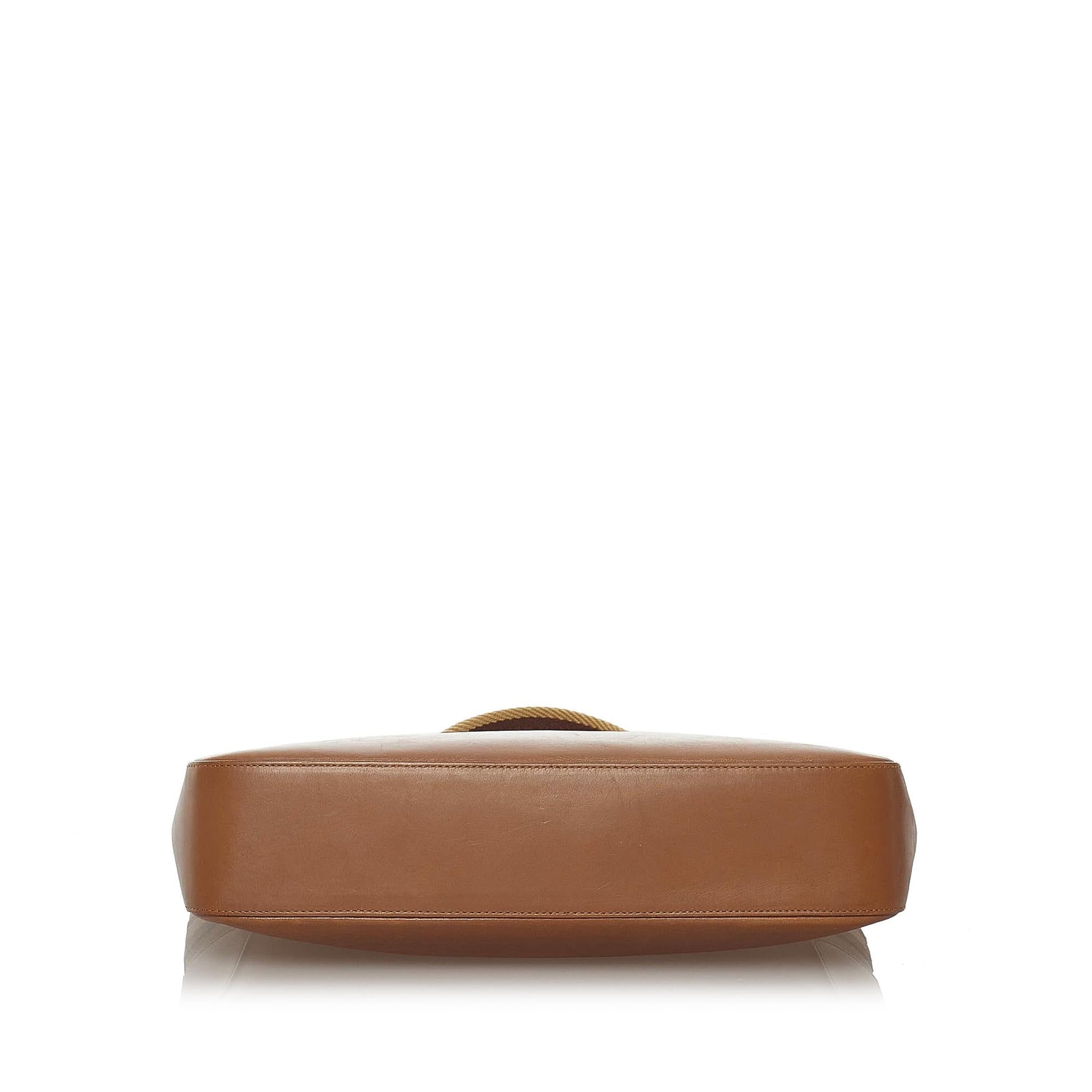 Gucci Web Leather Tote Bag - Handbags - 4