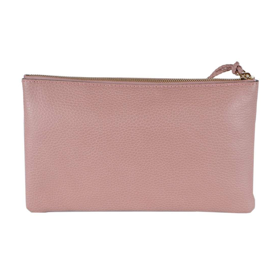 Gucci Zip Top Clutch Pouch with Bamboo Tassel Pull in Soft Pink - Handbag & Wallet Accessories