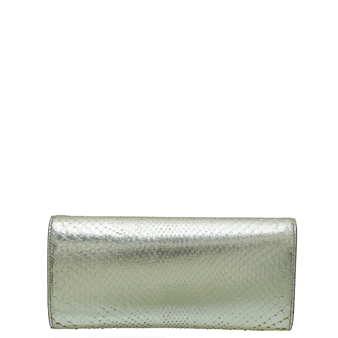 Gucci Gold Snakeskin GG Broadway Clutch - clutch
