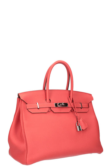 HERMÈS Birkin 35 Togo Rose Texas