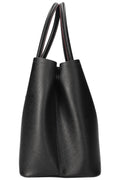 PRADA Large Double Tote Saffiano Black & Fiery Red - Handbag & Wallet Accessories - 4