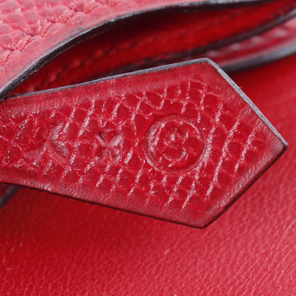 HERMES Clutch bag Epsom Red vintage H logo Women Used - Bag - 9