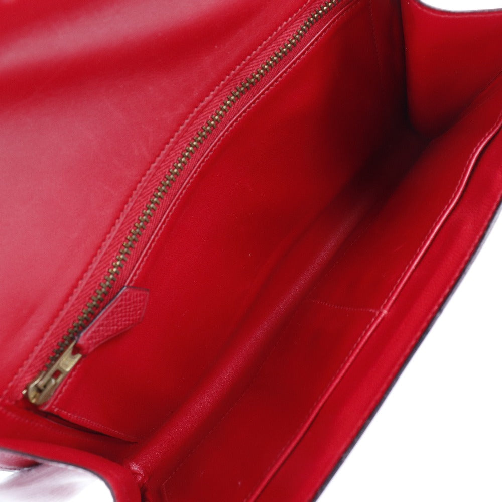 HERMES Clutch bag Epsom Red vintage H logo Women Used - Bag - 5