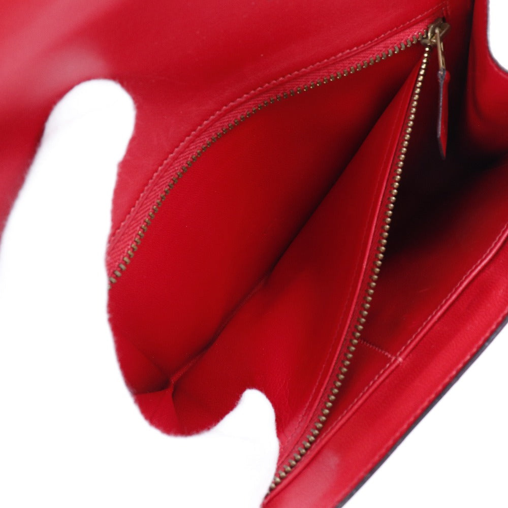 HERMES Clutch bag Epsom Red vintage H logo Women Used - Bag - 6