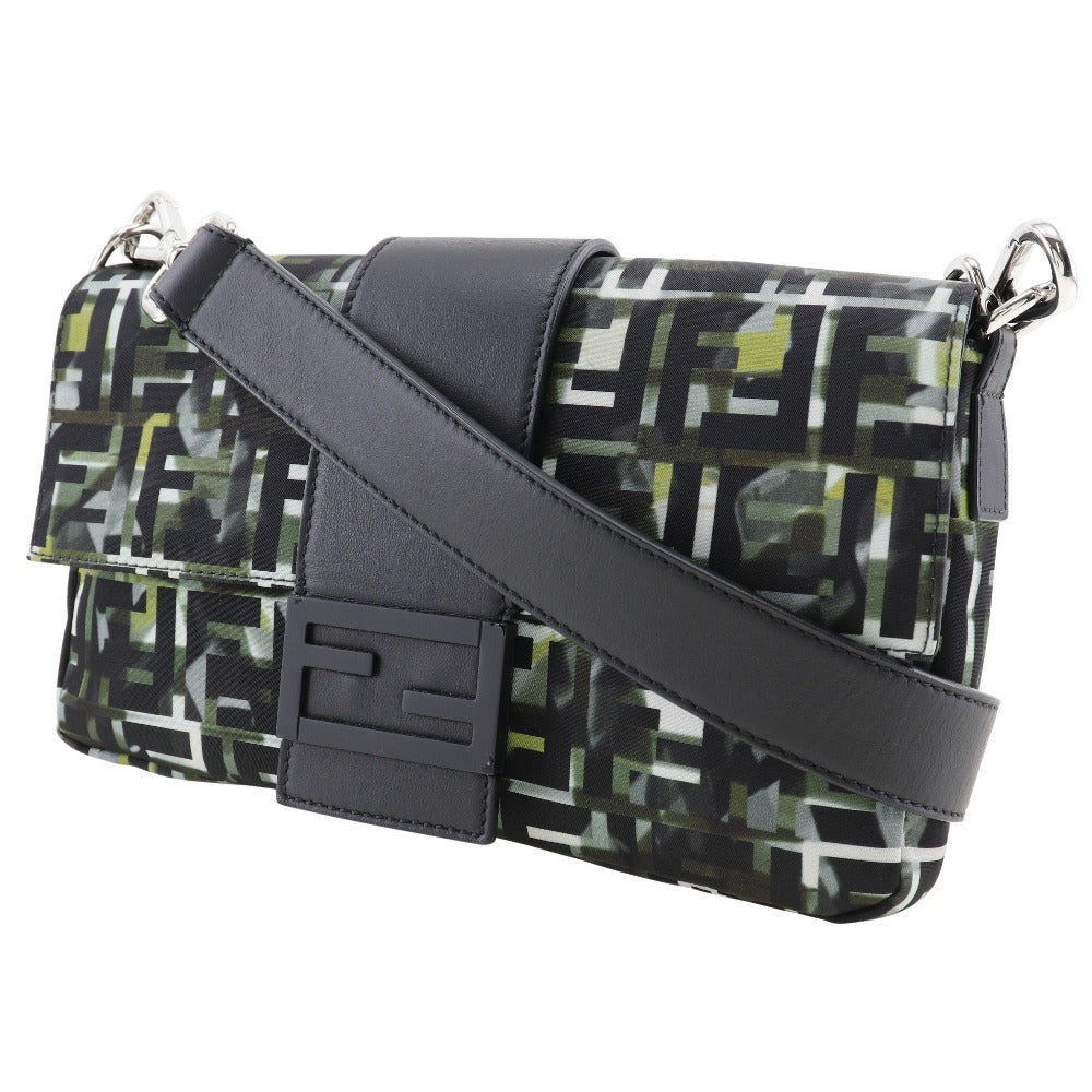 FENDI Shoulder Bag 7VA472 Nylon black Zucca Camouflage Pattern 3WAY Body Clutch Mamma Bucket mens(Unisex) Used - Handbags, Wallets & Cases