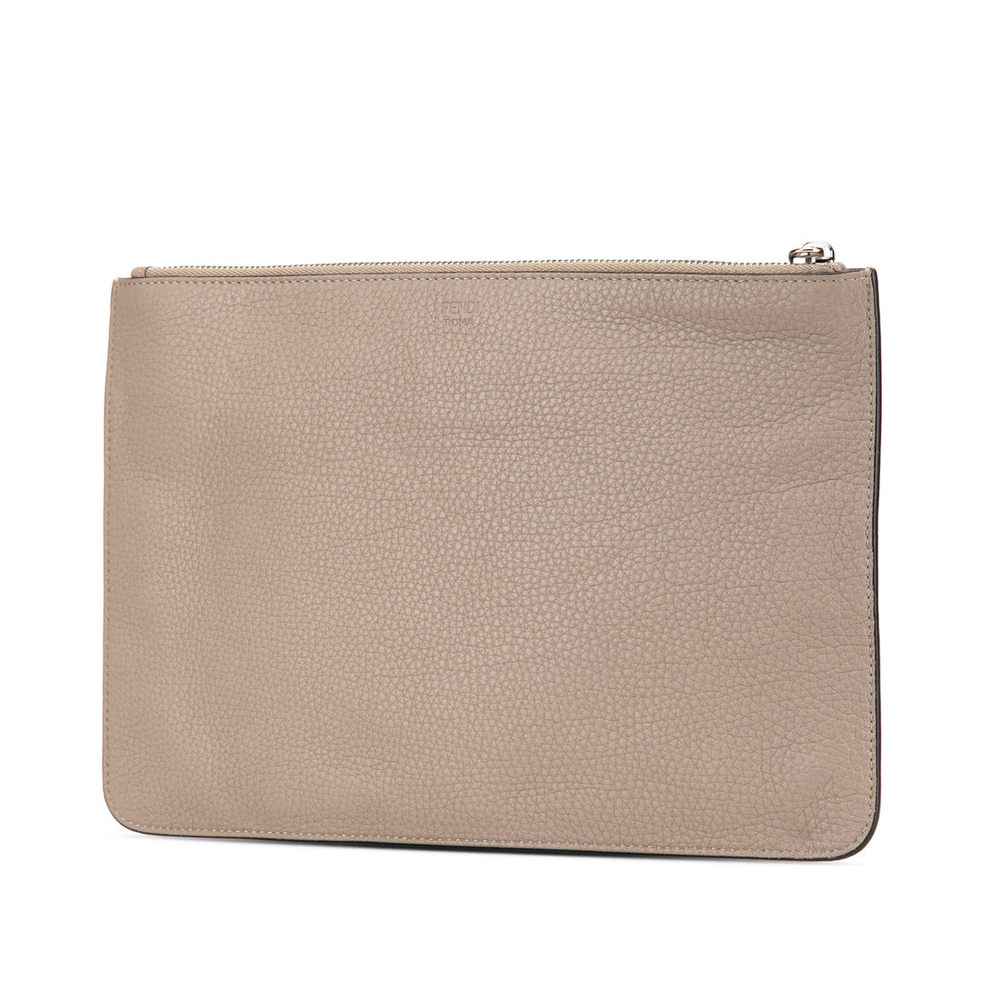 Brown Fendi Sue Tilley Leather Banana Zip Clutch - Handbags, Wallets & Cases