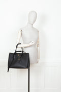 PRADA Cuir Double Tote Black - Handbag & Wallet Accessories - 2