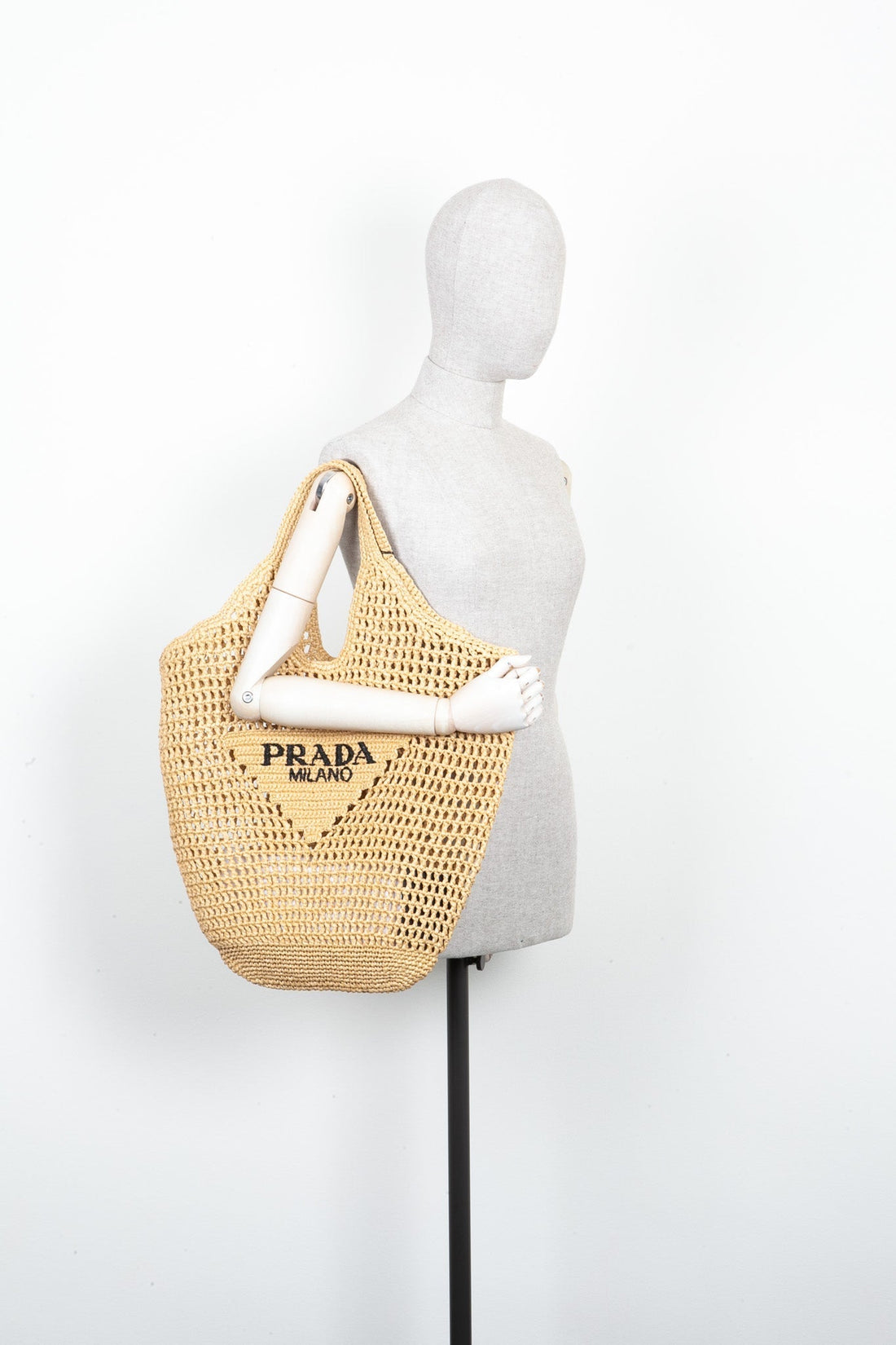 PRADA Raffia Tote Bag - Handbag & Wallet Accessories