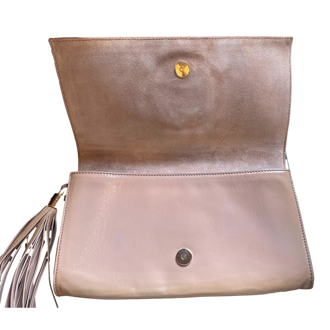 Gucci Soft Patent Medium Soho Clutch Dark Cipria - Handbags