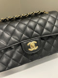 Chanel Classic Quilted Small Double Flap Black Caviar - Bags