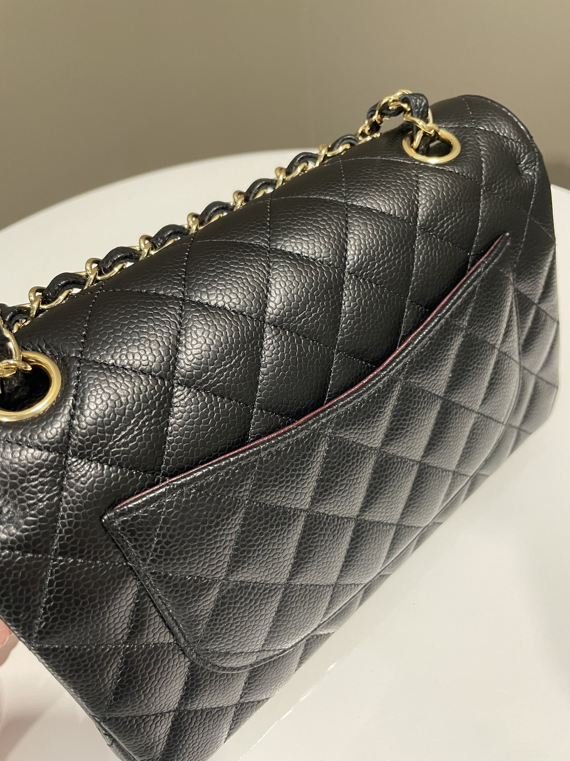 Chanel Classic Quilted Small Double Flap Black Caviar - Bags - 3
