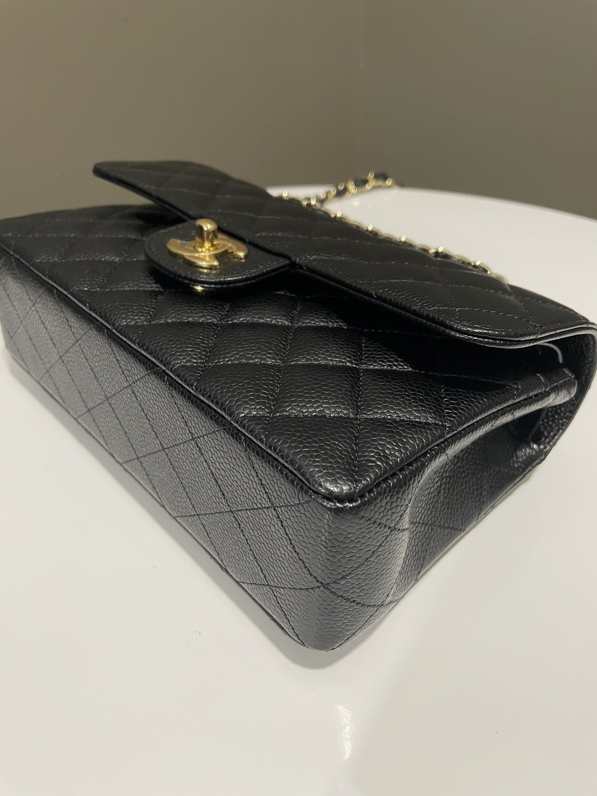 Chanel Classic Quilted Small Double Flap Black Caviar - Bags - 8