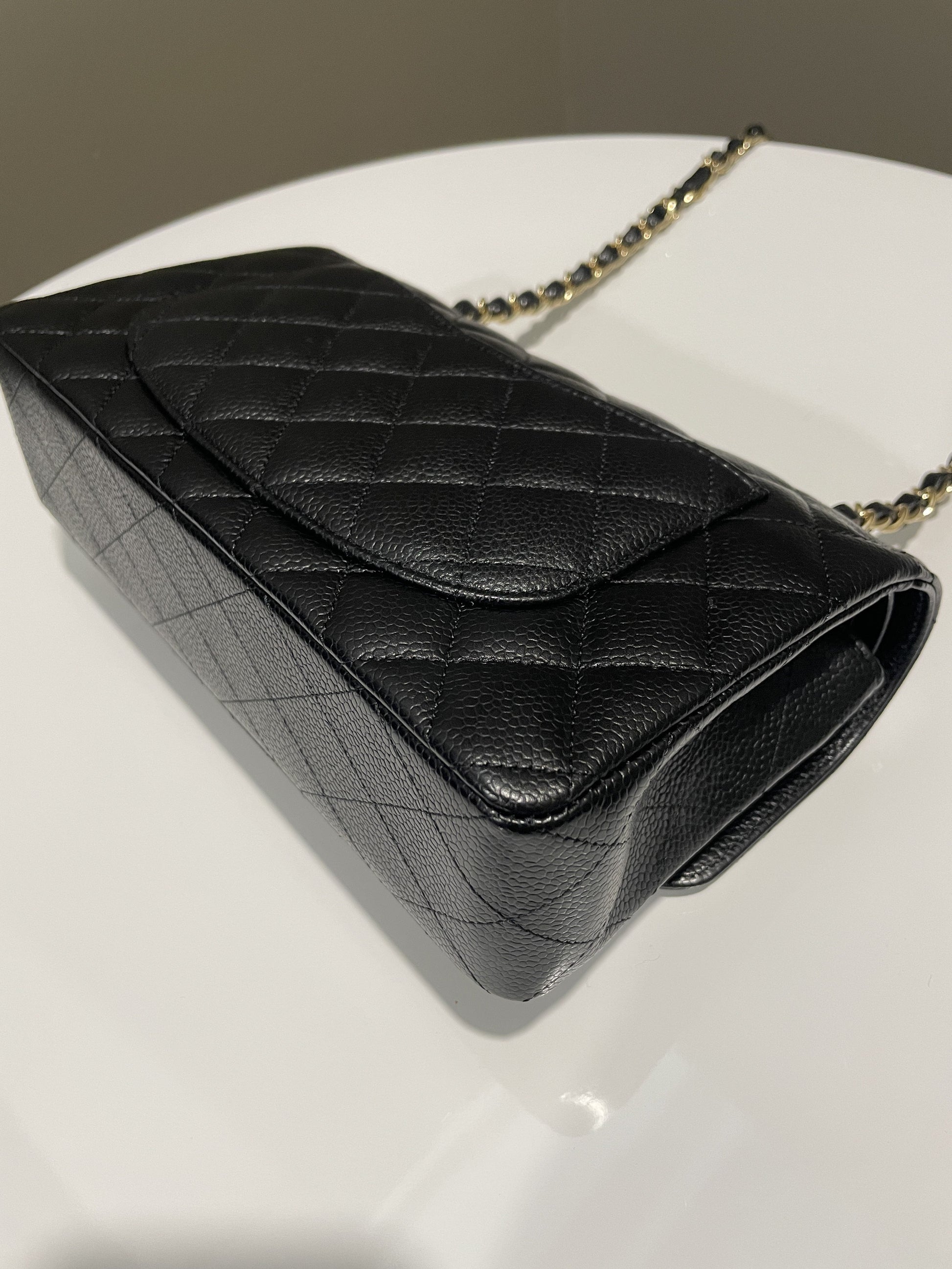 Chanel Classic Quilted Small Double Flap Black Caviar - Bags - 10