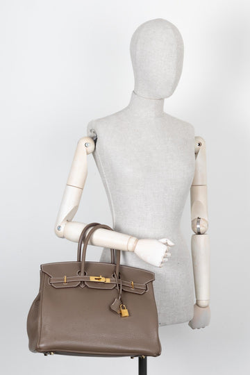 HERMÈS Birkin 35 Etoupe Clemence
