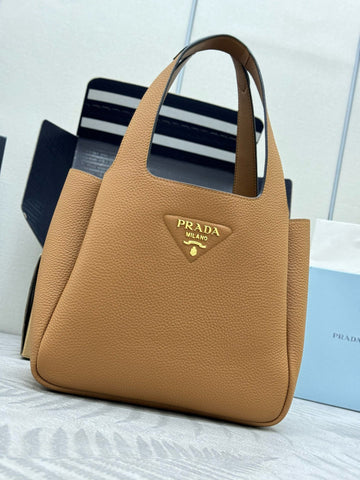 Prada Tote Bag Mittelgroß Leder Caramel Kalbsleder