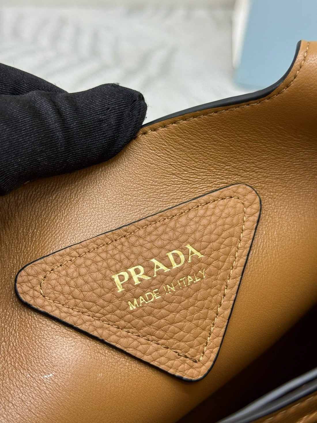 Prada Tote Bag Mittelgroß Leder Caramel Kalbsleder
