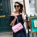 Classic Python Flap Bag - Shoulder Bags - 5