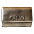 Jimmy Choo Kalina  Crossbody Clutch Bag Crystal Logo Metallic Gold - Handbags - 10