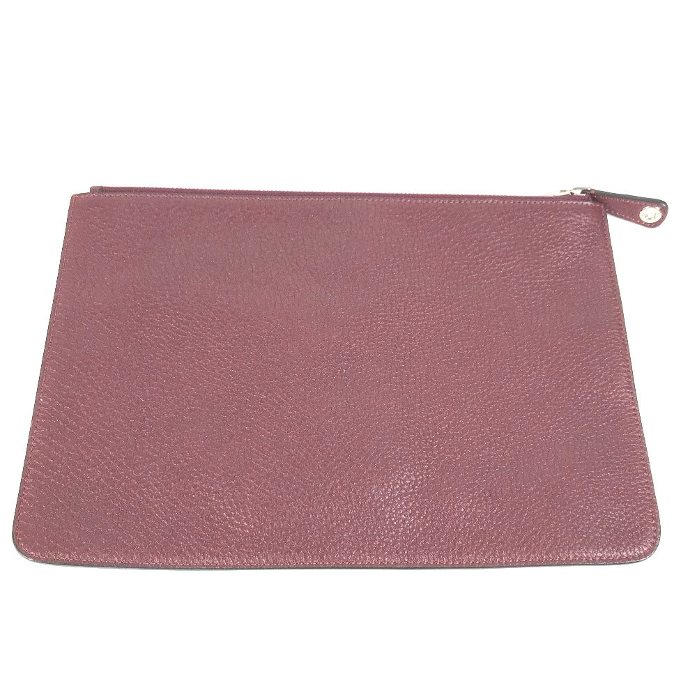 FENDI Clutch bag 7N0078 leather Brown type Pouch pouch Telephone Design mens Used - Handbags, Wallets & Cases