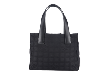CHANEL TRAVEL LINE VINTAGE MEDIUM (8912xxxx) BLACK NYLON TOTE BAG - Bags