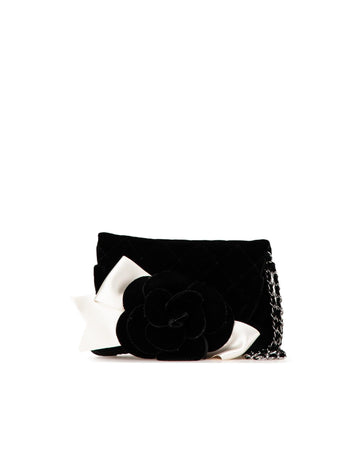 Quilted Velvet Wristlet Clutch with Chain Strap - Handbags, Wallets & Cases