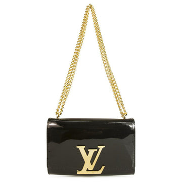 LOUIS VUITTON PATENT LOUISE CHAIN BAG MM