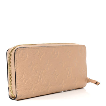 LOUIS VUITTON CLEMENCE MONOGRAM EMPREINTE LEATHER WALLET