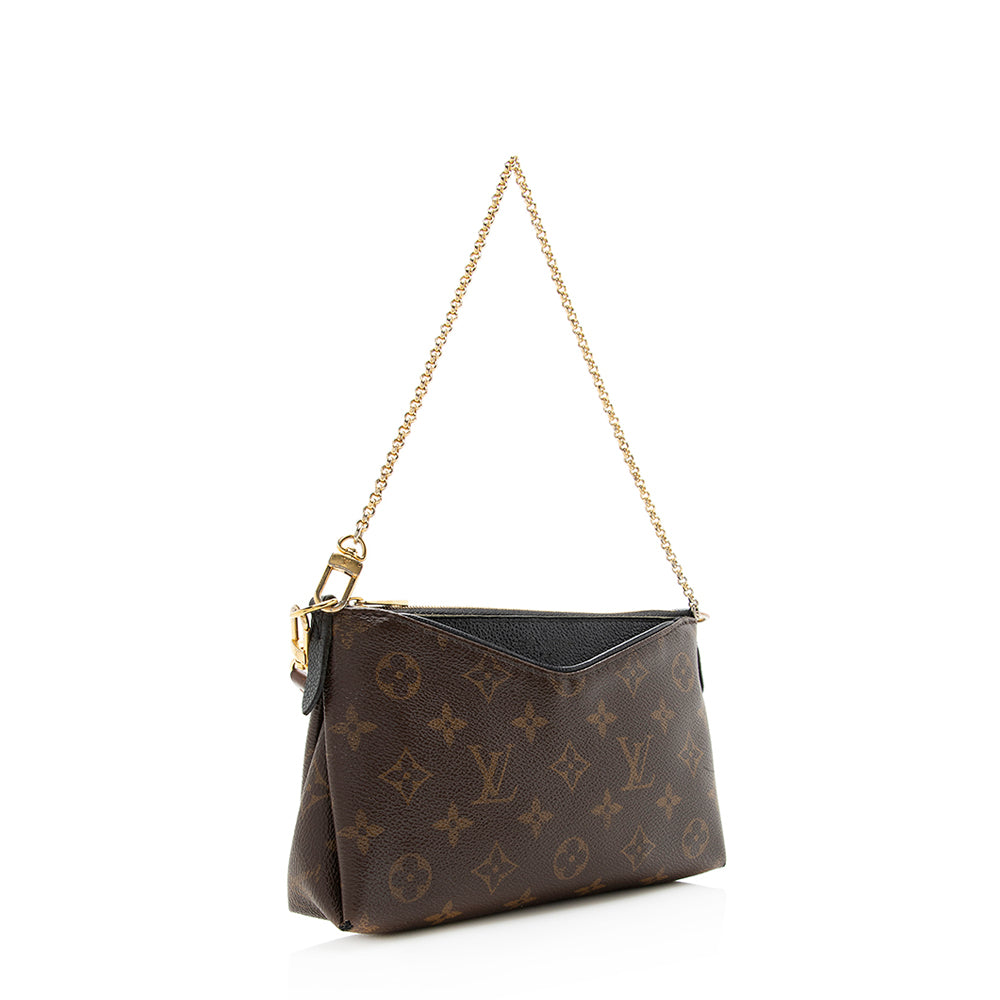 Louis Vuitton Monogram Canvas Pallas Clutch - FINAL SALE (SHF-20535) - Handbag & Wallet Accessories