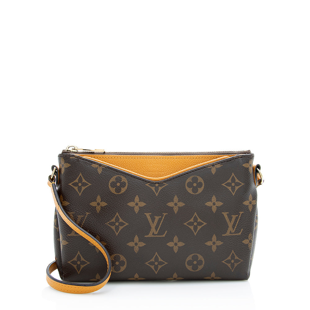 Louis Vuitton Monogram Canvas Pallas Clutch (SHF-18869) - Handbag & Wallet Accessories
