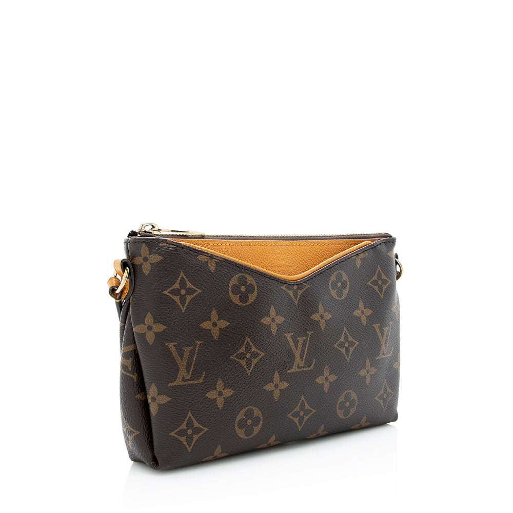Louis Vuitton Monogram Canvas Pallas Clutch (SHF-18869) - Handbag & Wallet Accessories