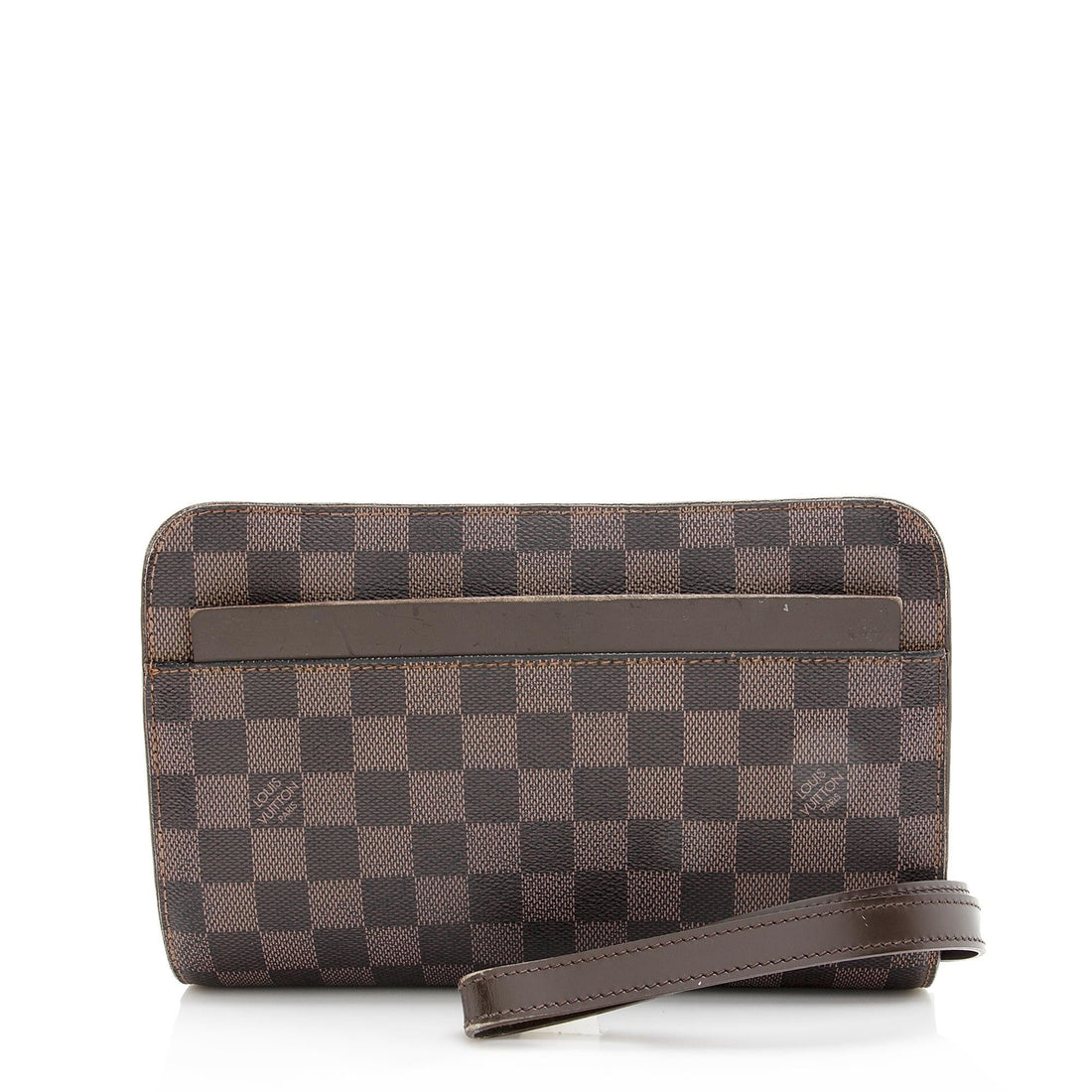 Louis Vuitton Vintage Damier Ebene Saint Louis Wristlet Clutch (SHF-22250) - Handbag & Wallet Accessories