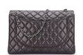 CHANEL CLASSIC FLAP MAXI SINGLE FLAP (1401xxxx) BROWN CAVIAR LEATHER, SILVER HARDWARE, WITH , DUST COVER & BOX - Bags - 2
