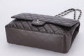 CHANEL CLASSIC FLAP MAXI SINGLE FLAP (1401xxxx) BROWN CAVIAR LEATHER, SILVER HARDWARE, WITH , DUST COVER & BOX - Bags - 4
