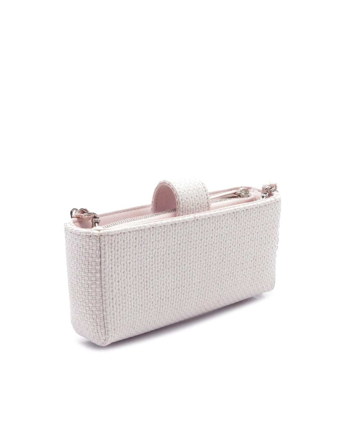 Raffia Deauville Crossbody Phone Clutch with Chain Strap - Handbag & Wallet Accessories
