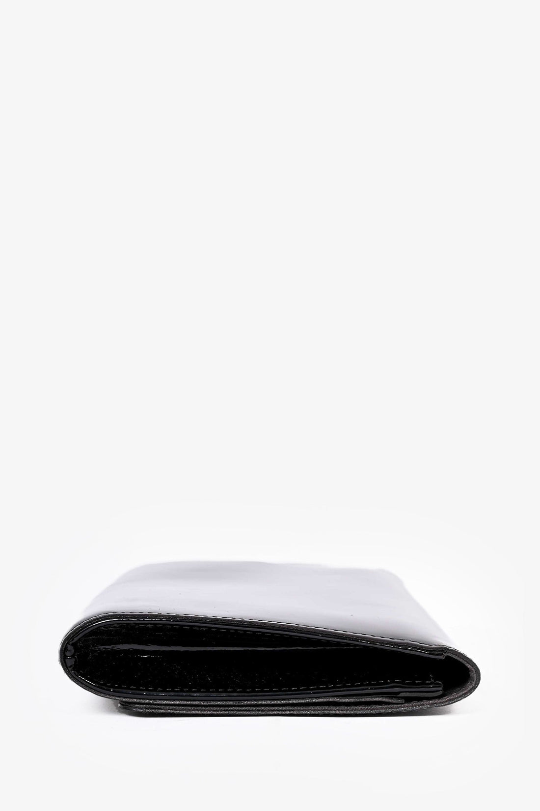 Louis Vuitton Black Patent Leather LV Clutch - Handbag
