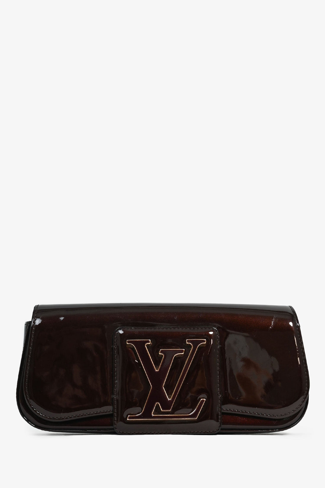 Louis Vuitton Burgundy Patent 'Sobe‘ Clutch - Handbag