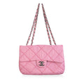 Classic Python Flap Bag - Shoulder Bags - 6