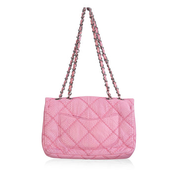 Classic Python Flap Bag - Shoulder Bags
