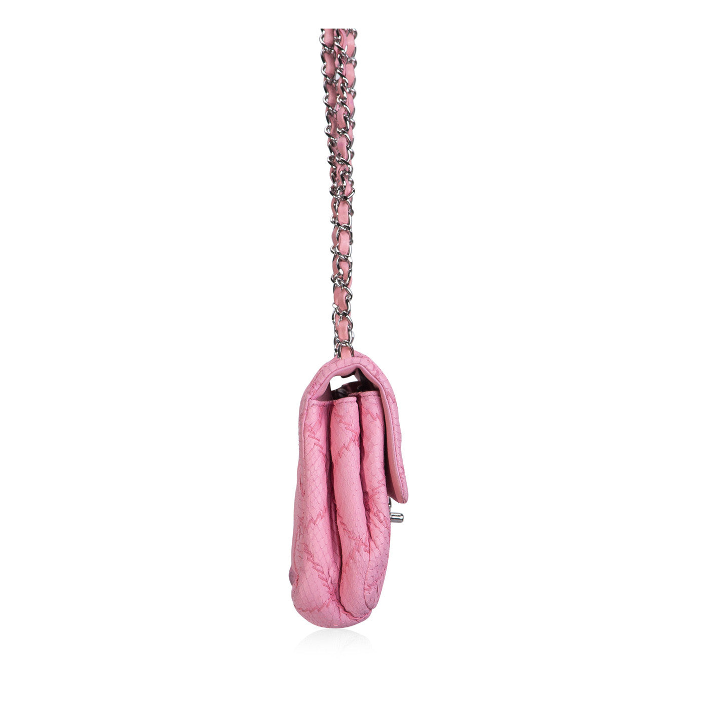 Classic Python Flap Bag - Shoulder Bags - 4