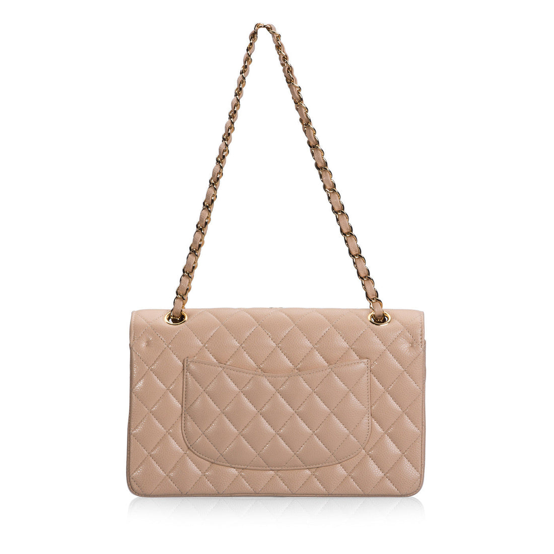 Beige Caviar Classic Flap Bag - Shoulder Bags